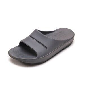 Oofos OOAHH Sandals Unisex Recovery Slide Shoes Gray Slate Women's Sz 10